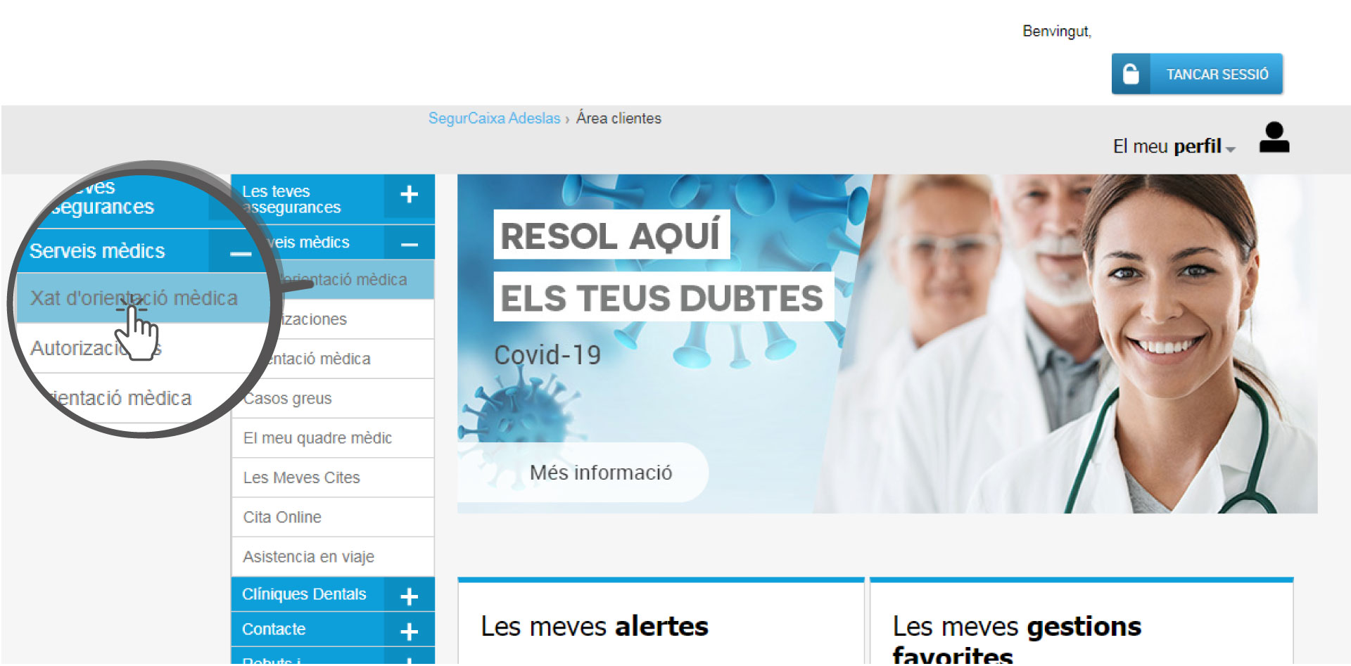 Accedir xat mèdic Adeslas