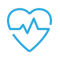 icono corazón con pulso