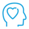 icono cabeza con corazon